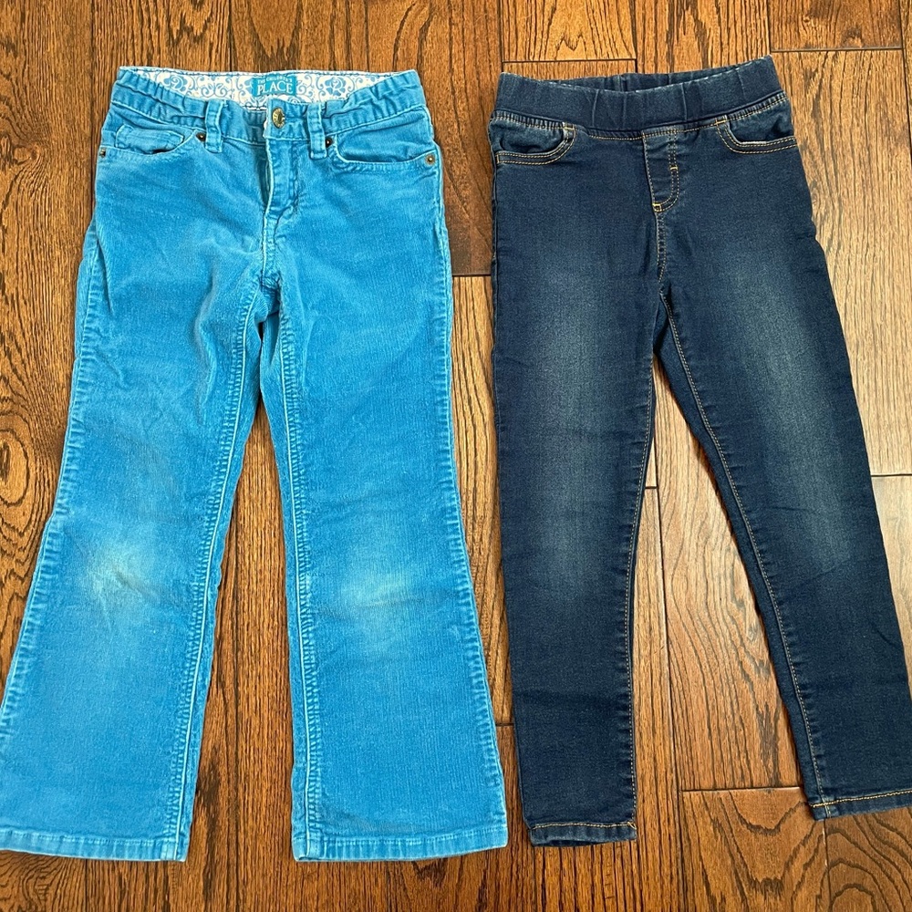 The Children's Place Bright Blue and Dark Wash Jeans